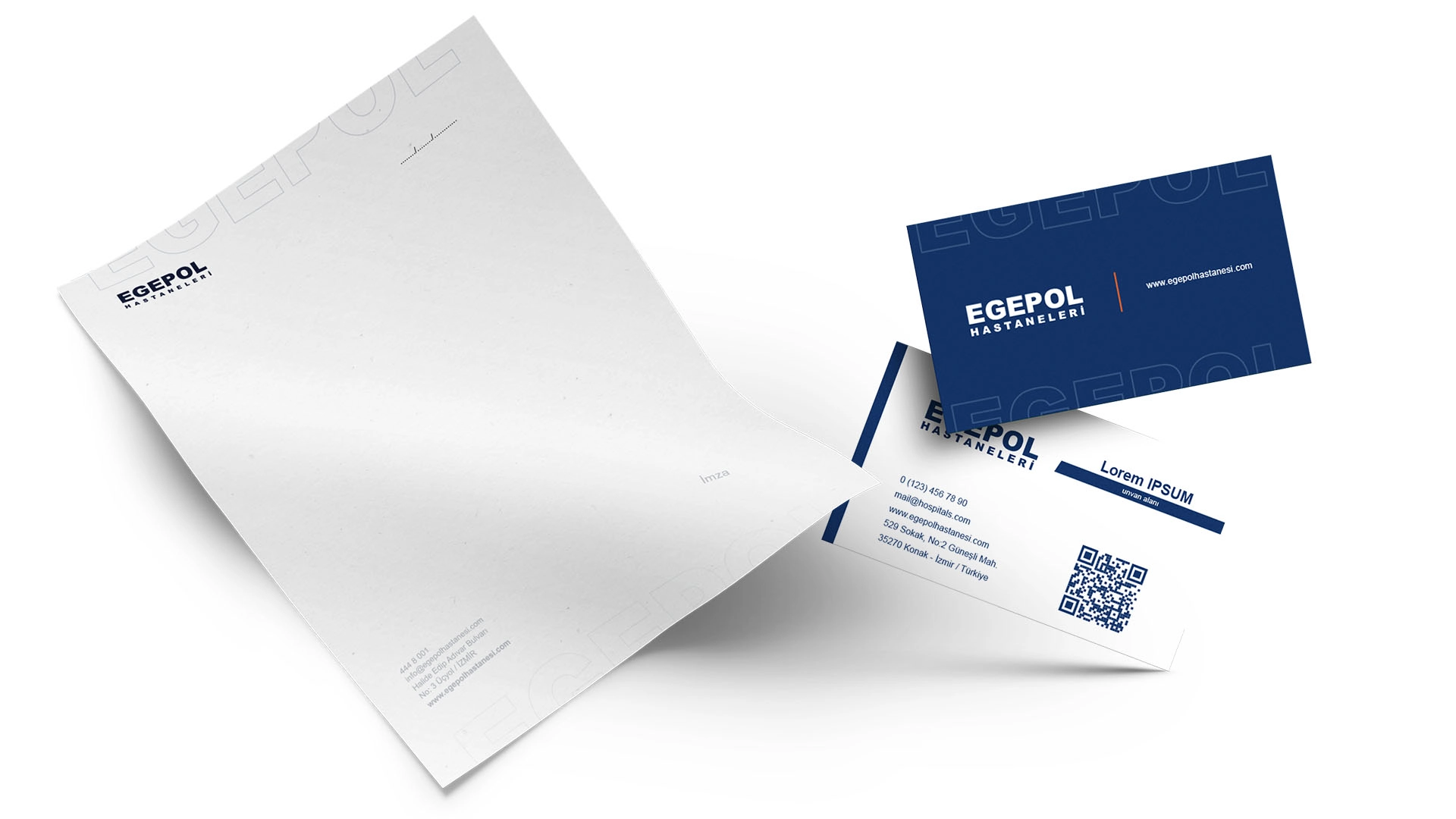 Egepol Hastanesi Kartvizit ve Antetli Kağıt Tasarımı